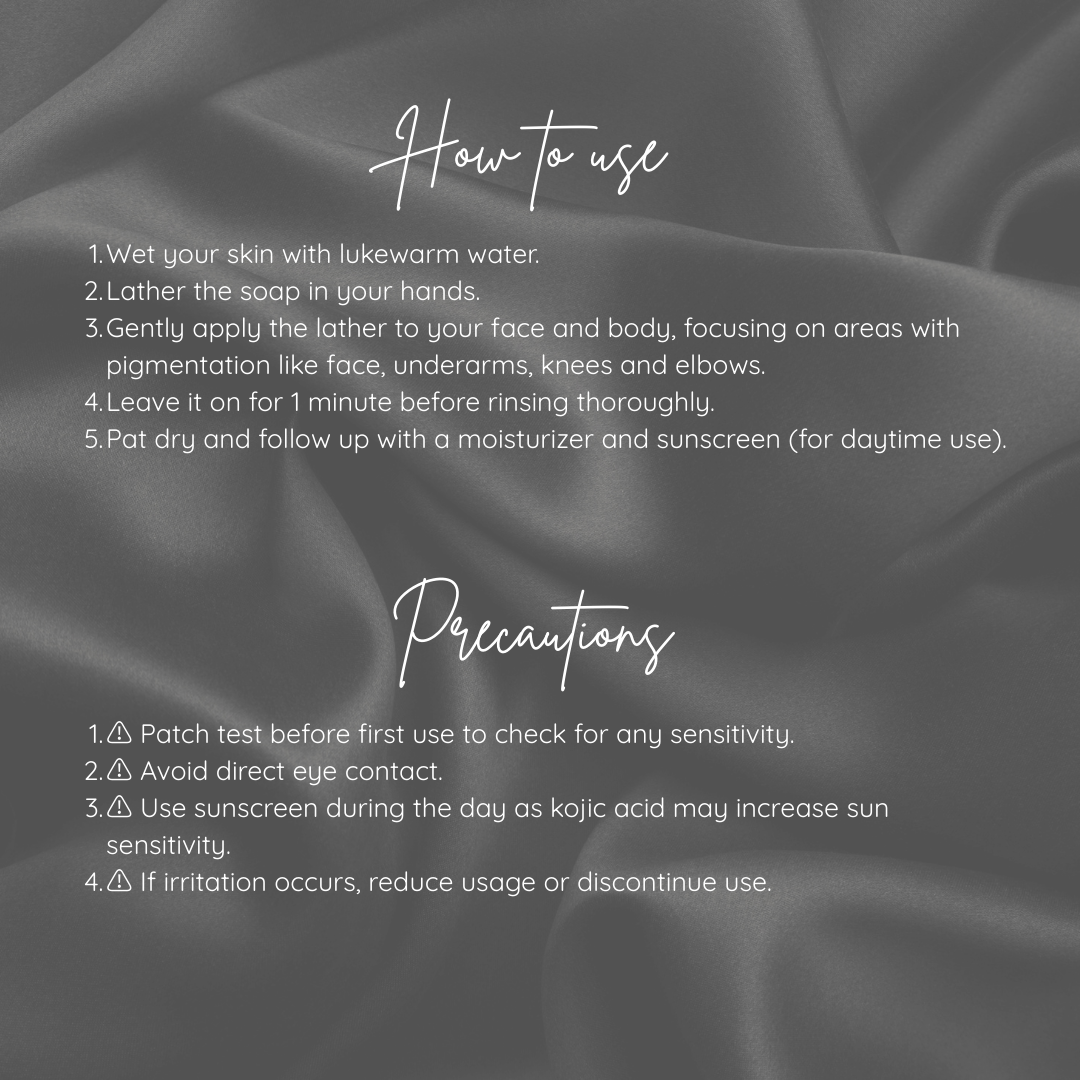 Skinluent Kojic Acid Face & Body Soap Bar, 125g