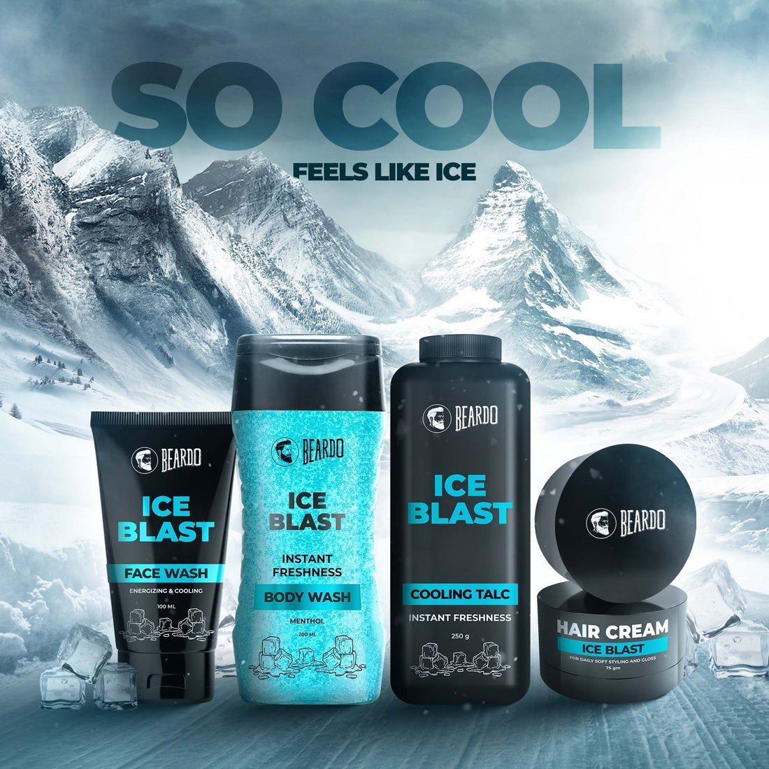 Beardo Ice Blast Facewash Ingredients Highlight