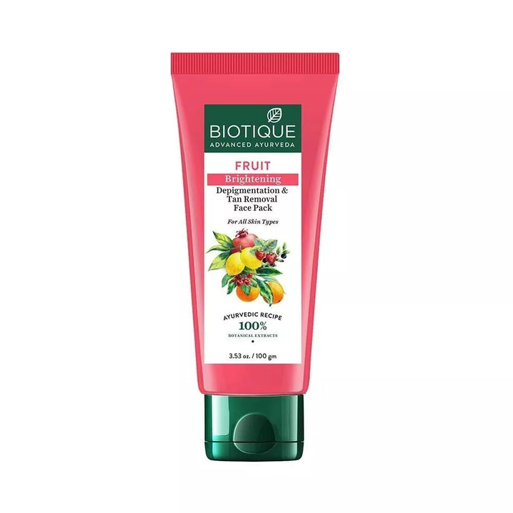 Biotique Fruit Brightening D&T Face Pack 100gm - House of Ateeq
