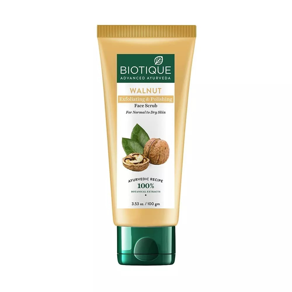 Biotique Walnut Exfl & Polish Face Scrub 50gm - House of Ateeq