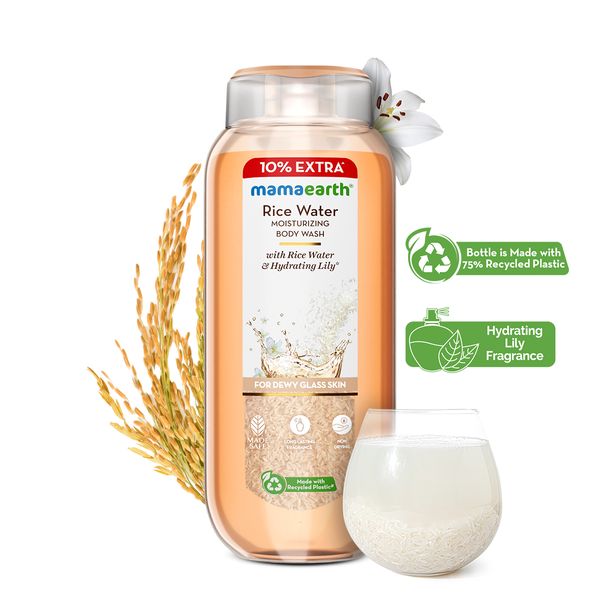 Mamaearth Rice Water and Lily Body Wash
