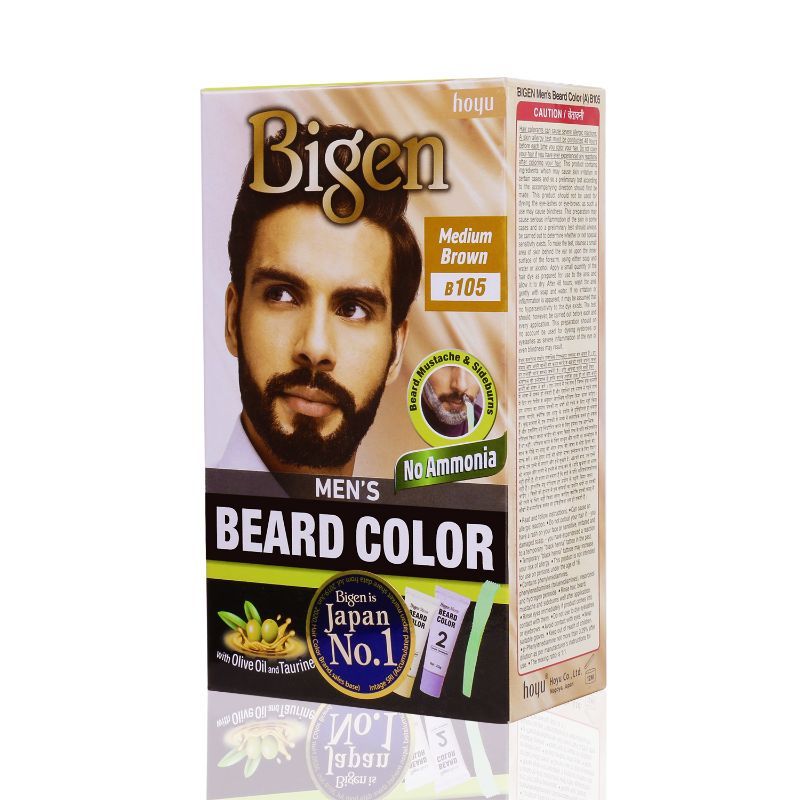 Opened Bigen Beard Colour B105 contents