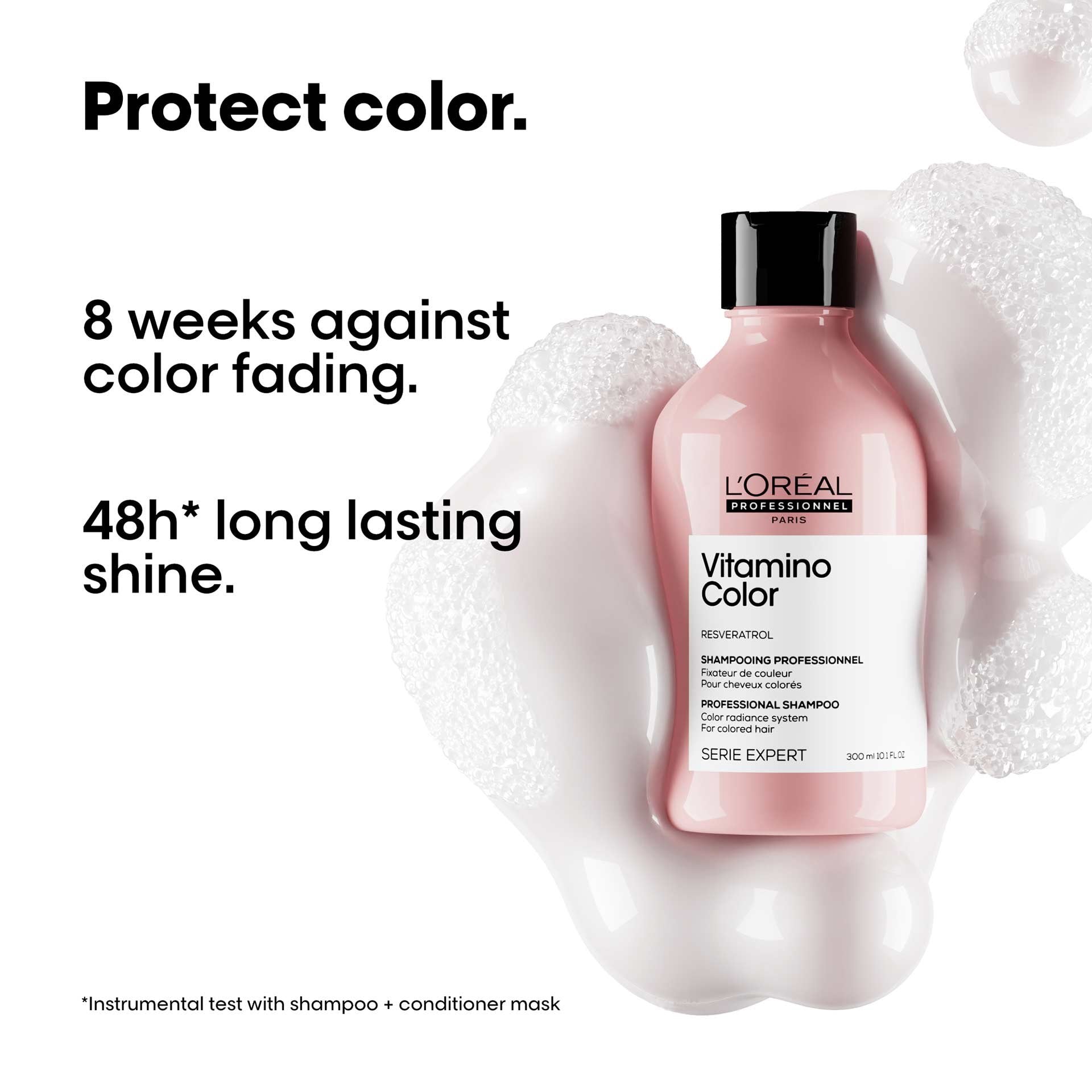 Professional shampoo for colored hair