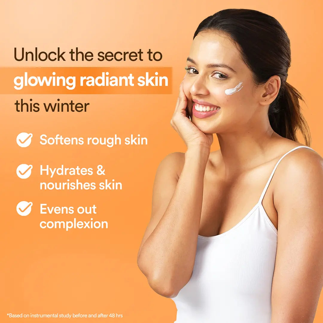 Side view of Wow Vitamin C Lactic Acid Cold Cream jar and label