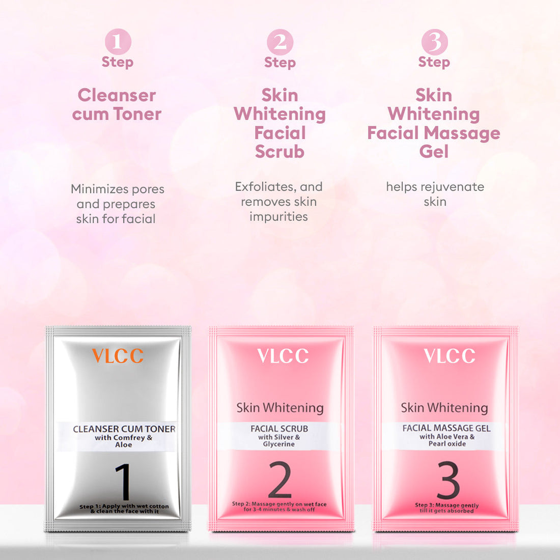 Step 4 cream layer on model’s face