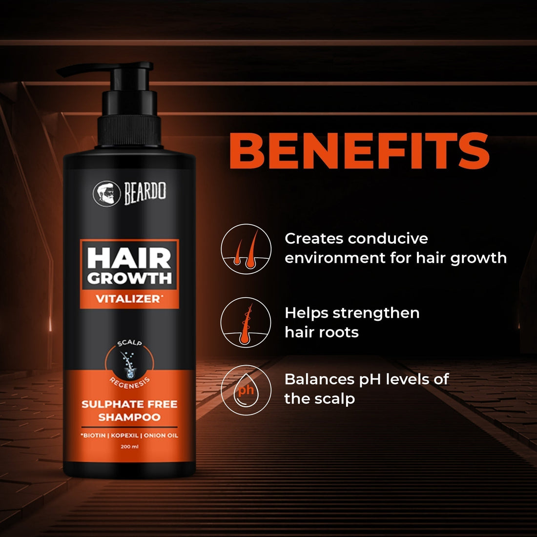 Texture of Beardo Hair Growth Shampoo Lather