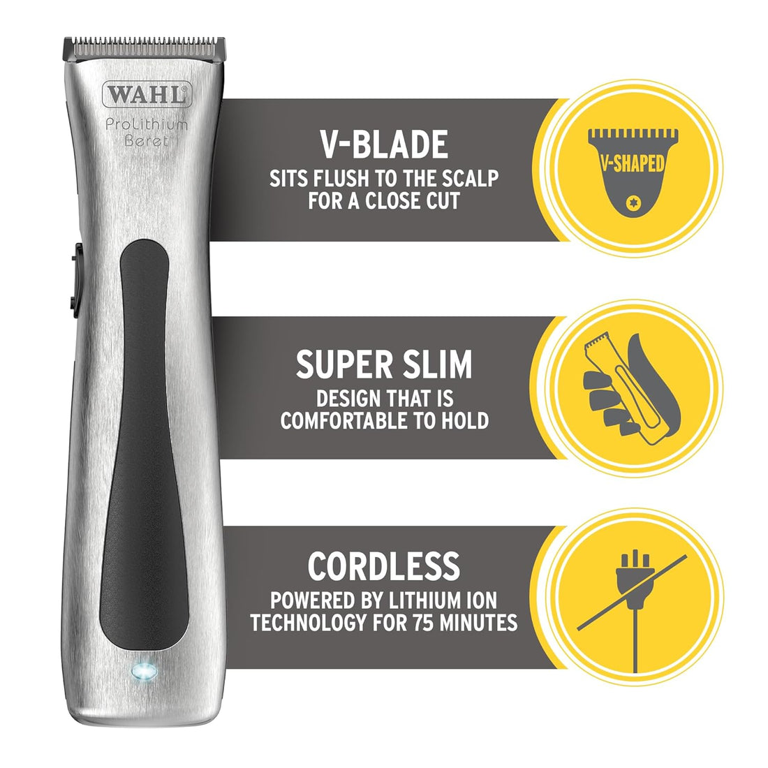 Wahl Beret Trimmer and Accessories Included in Box