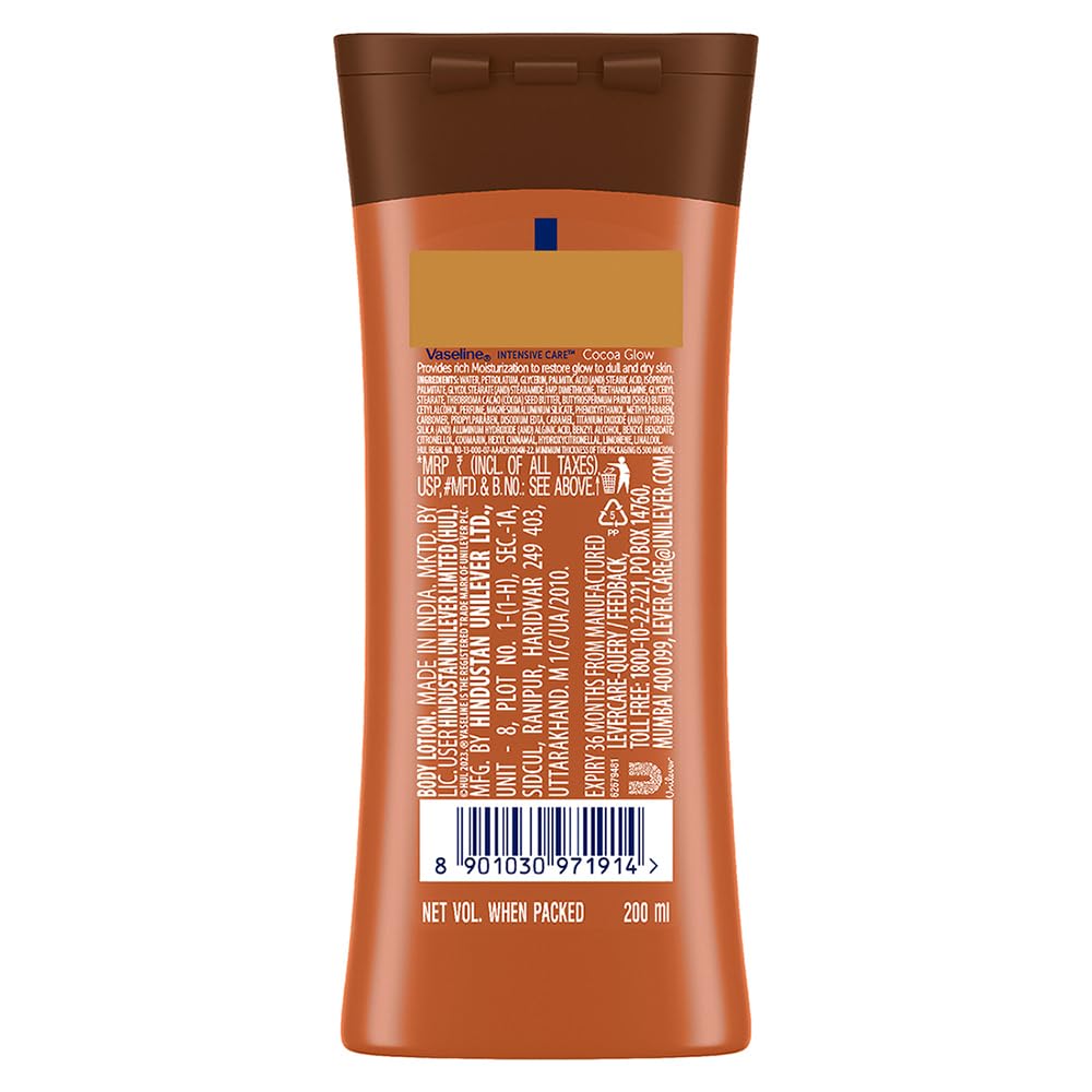 Back of a brown shampoo bottle with text and a barcode on a white background