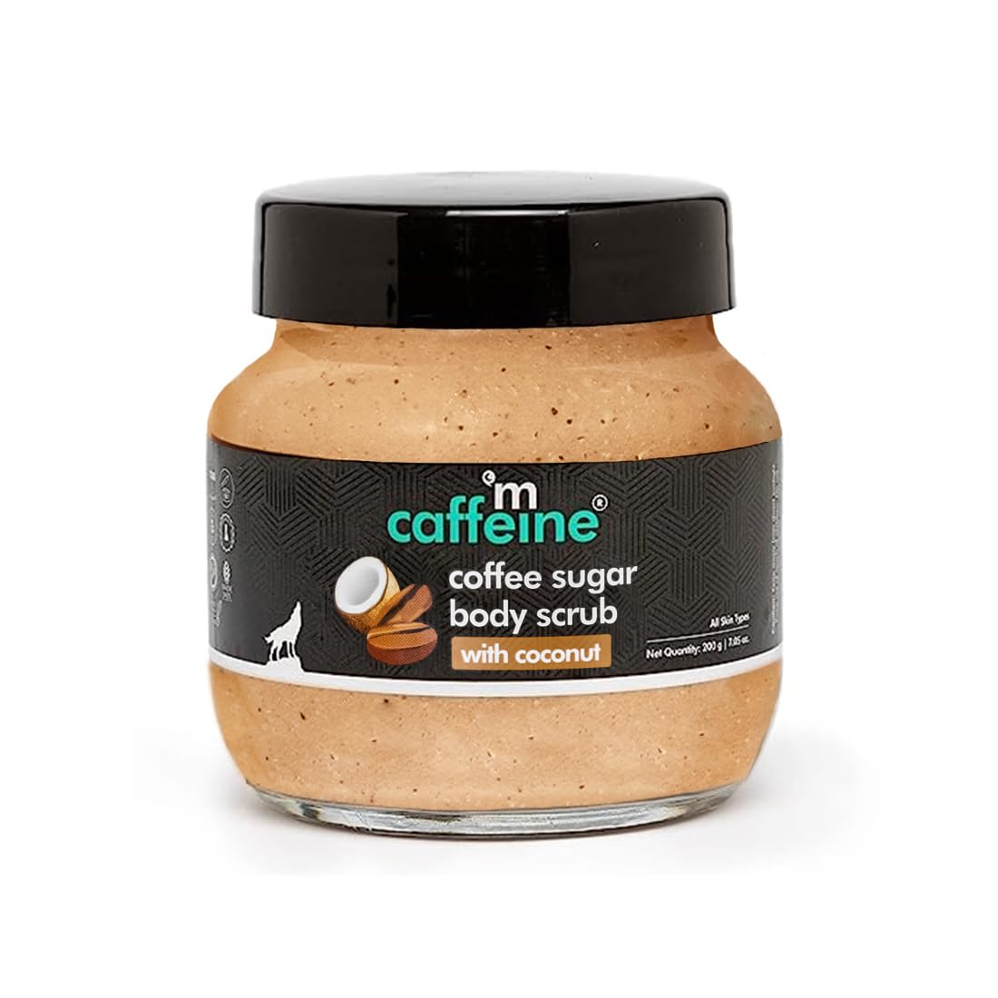 mCaffeine Sugar Body Scrub with Coconut - House of Ateeq